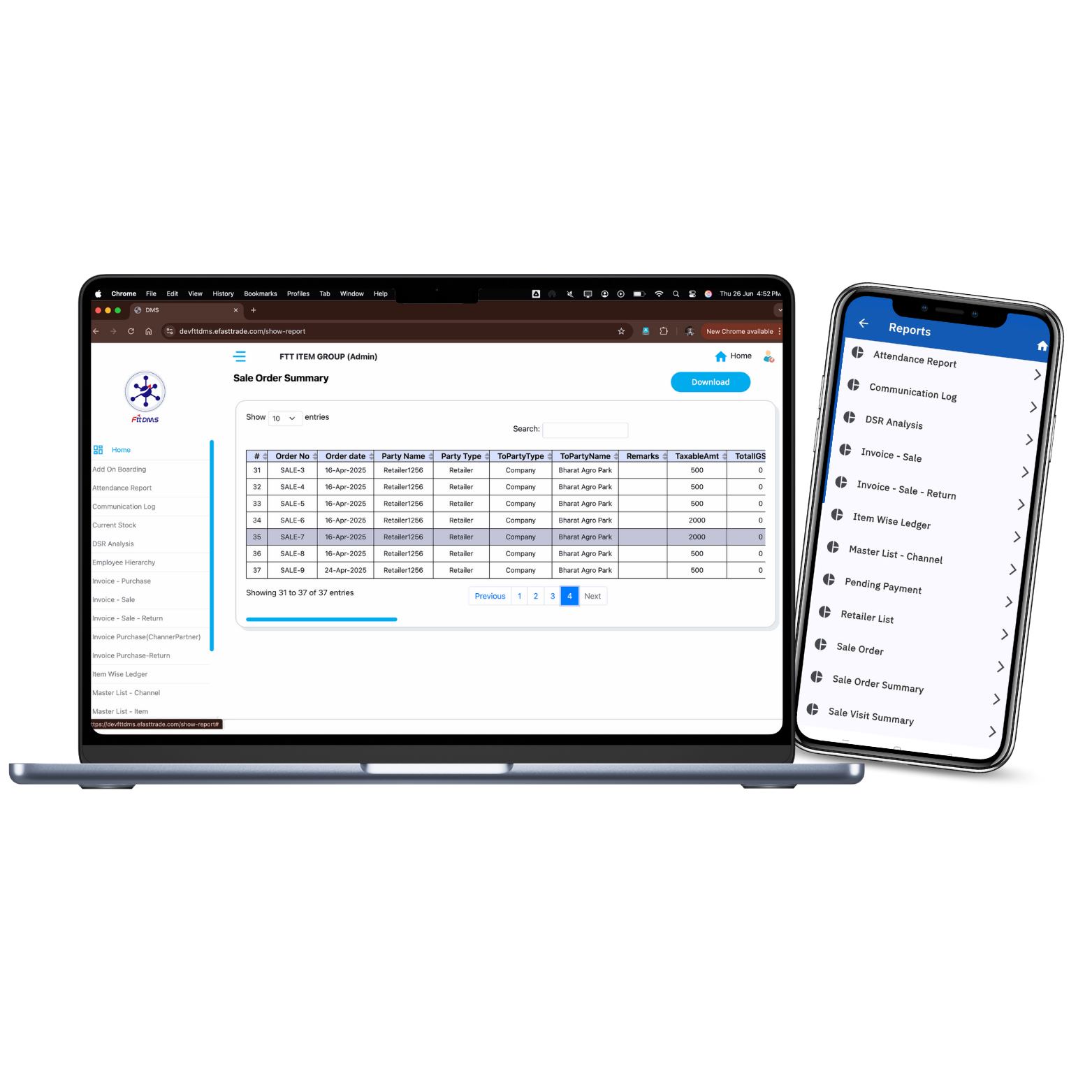 Van Sales Mobile App